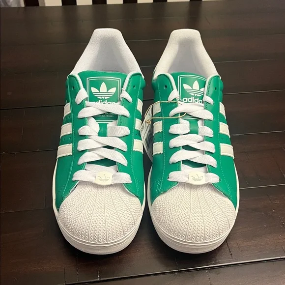 Adidas Superstar II Shoes Sneakers JI3076 new green white Mens Size 11.5 - Picture 5 of 14